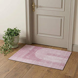 3' X 5' Blush And Ivory Geometric Washable Area Rug With UV Protection - HomeRoots - Flyclothing LLC