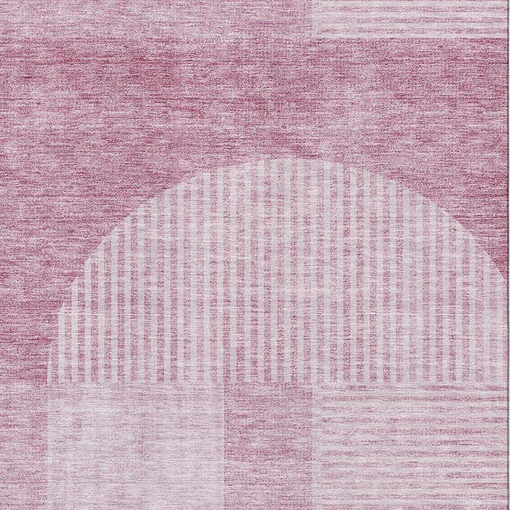 3' X 5' Blush And Ivory Geometric Washable Area Rug With UV Protection - HomeRoots - Flyclothing LLC
