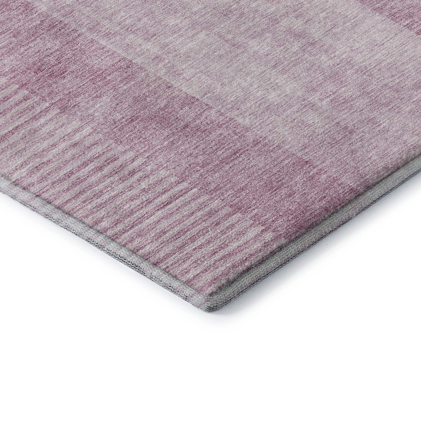8' Blush And Ivory Geometric Washable Round Rug With UV Protection - HomeRoots - Flyclothing LLC