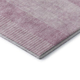 8' Blush And Ivory Geometric Washable Round Rug With UV Protection - HomeRoots - Flyclothing LLC