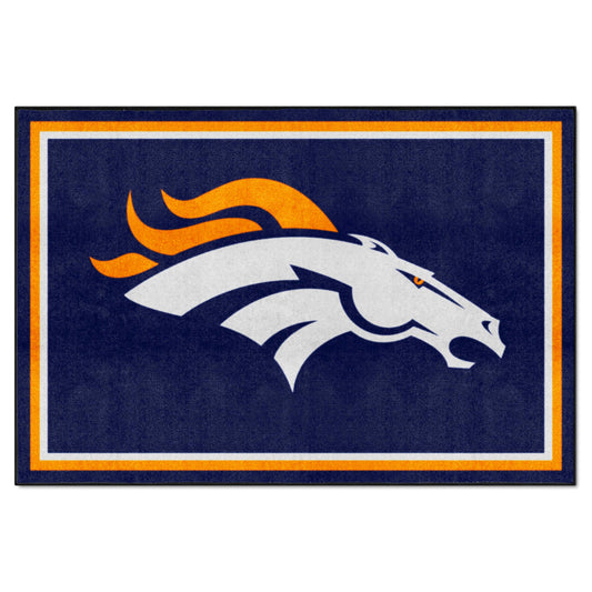 Denver Broncos 5ft. x 8 ft. Plush Area Rug - Denver Broncos