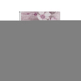 10' X 14' Plum And Ivory Floral Washable Area Rug With UV Protection - HomeRoots - Flyclothing LLC