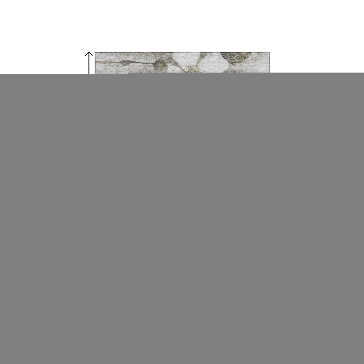 8' X 10' Taupe And Ivory Floral Washable Area Rug With UV Protection - HomeRoots - Flyclothing LLC