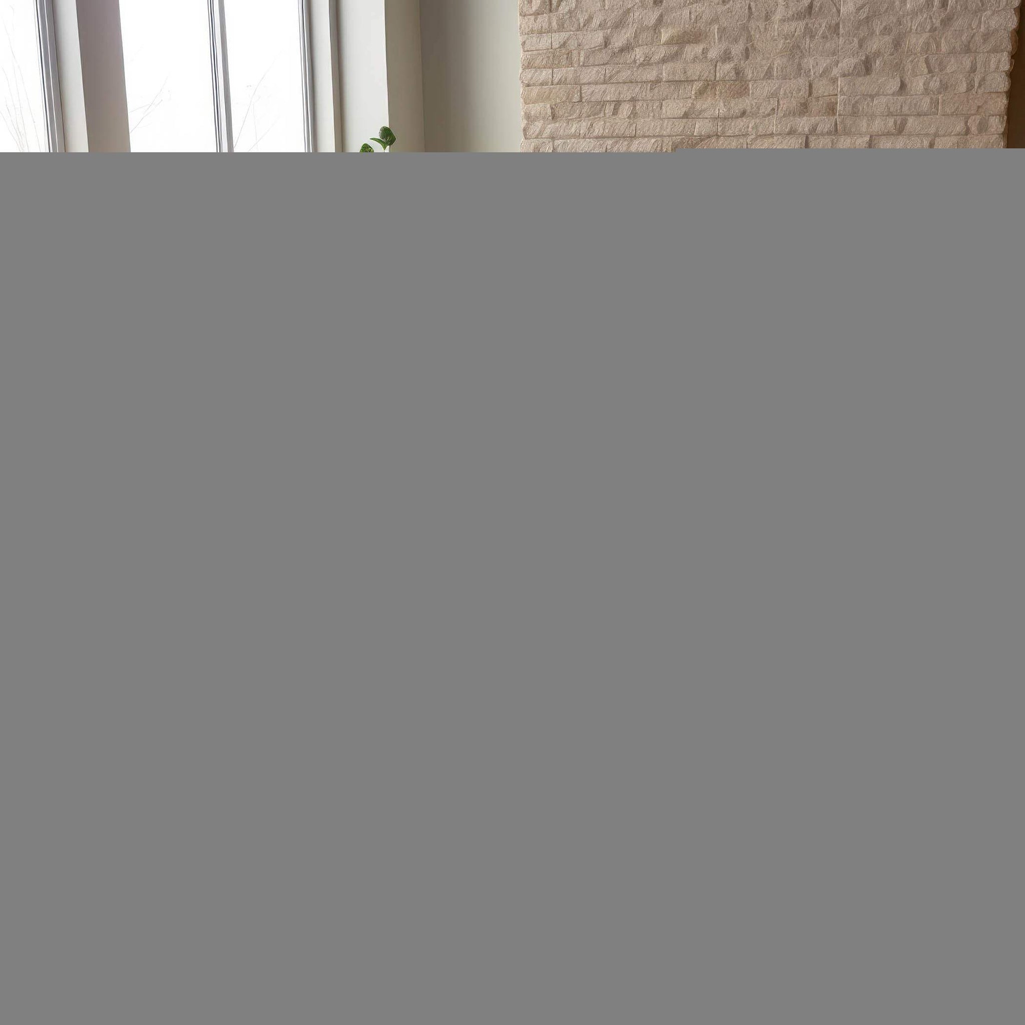 8' X 10' Taupe And Ivory Floral Washable Area Rug With UV Protection - HomeRoots - Flyclothing LLC