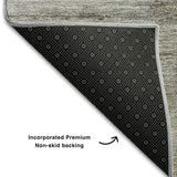 10' X 14' Taupe And Ivory Floral Washable Area Rug With UV Protection - HomeRoots - Flyclothing LLC
