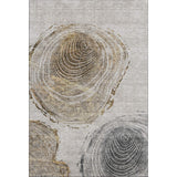 3' X 5' Taupe Brown And Ivory Faux Bois Washable Area Rug With UV Protection - HomeRoots - Flyclothing LLC