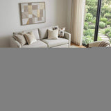 5' X 8' Khaki And Ivory Southwestern Washable Area Rug With UV Protection - HomeRoots - Flyclothing LLC