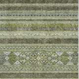 3' X 5' Olive Green Gray And Ivory Southwestern Washable Area Rug With UV Protection - HomeRoots - Flyclothing LLC