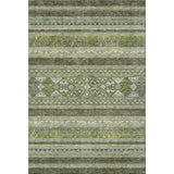 8' X 10' Olive Green Gray And Ivory Southwestern Washable Area Rug With UV Protection - HomeRoots - Flyclothing LLC