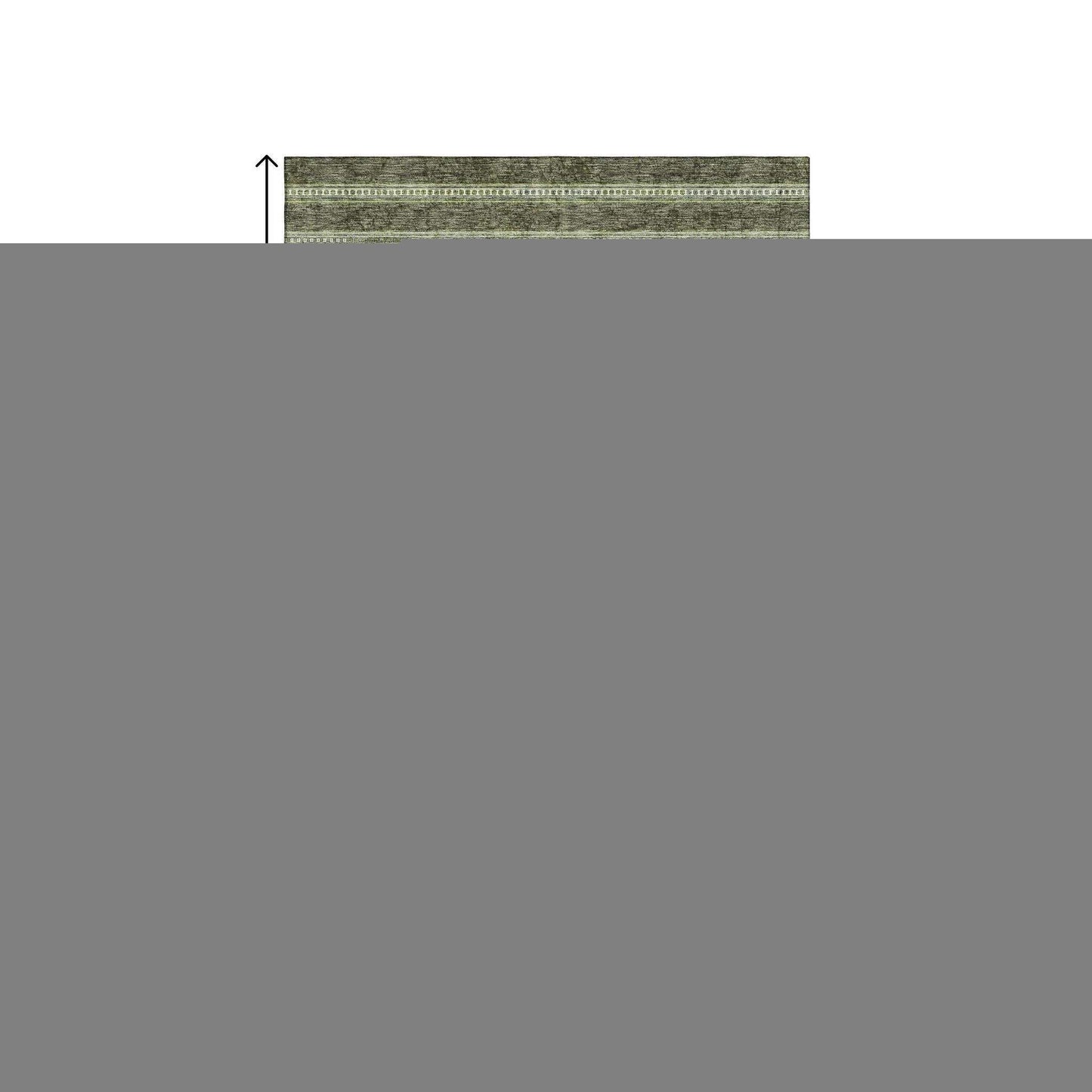 10' X 14' Olive Green Gray And Ivory Southwestern Washable Area Rug With UV Protection - HomeRoots - Flyclothing LLC