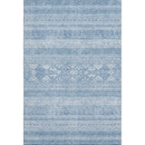 5' X 8' Sky Blue And Ivory Southwestern Washable Area Rug With UV Protection - HomeRoots - Flyclothing LLC
