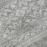 10' X 14' Silver And Gray Southwestern Washable Area Rug With UV Protection - HomeRoots - Flyclothing LLC