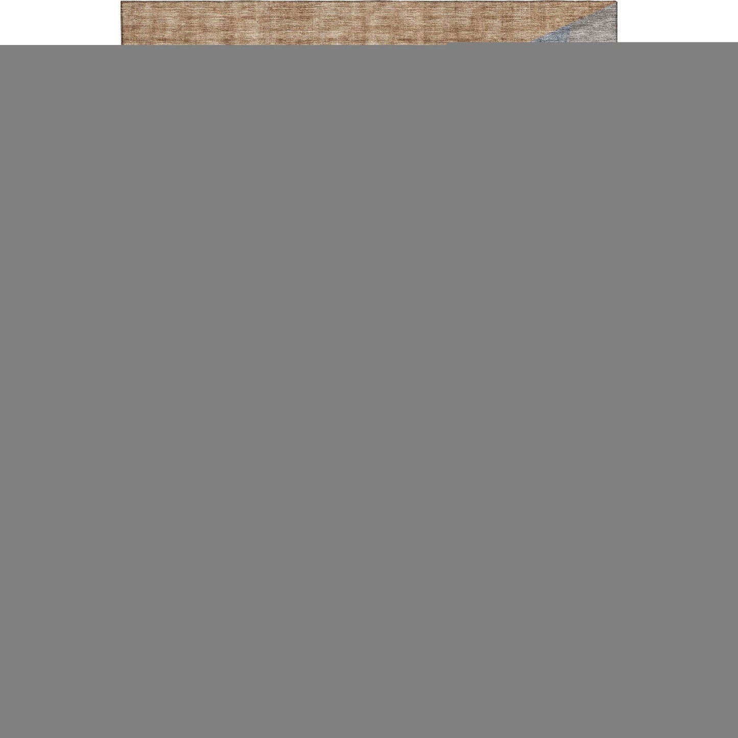 5' X 8' Taupe Blue And Beige Geometric Washable Area Rug With UV Protection - HomeRoots - Flyclothing LLC
