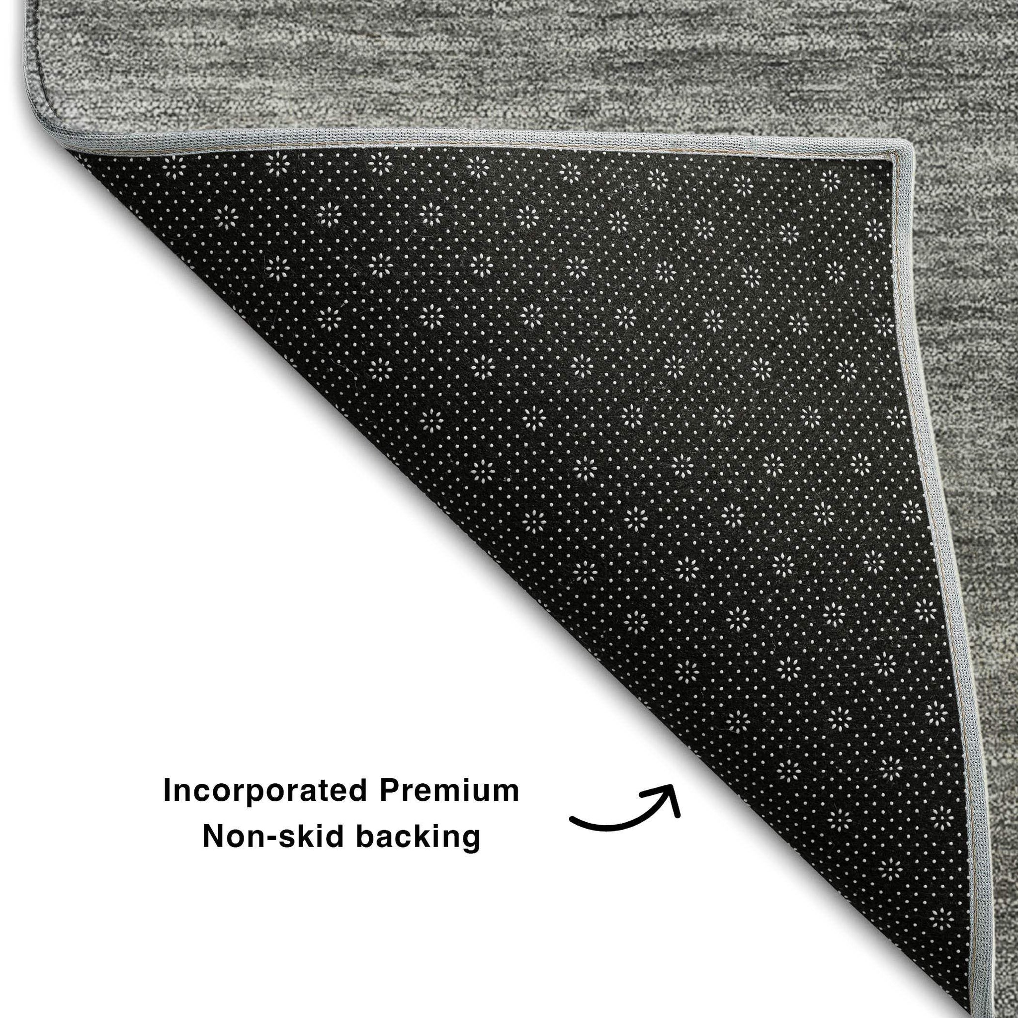 5' X 8' Taupe Blue And Beige Geometric Washable Area Rug With UV Protection - HomeRoots - Flyclothing LLC