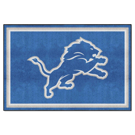 Detroit Lions 5ft. x 8 ft. Plush Area Rug - Detroit Lions