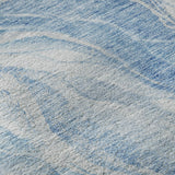 5' X 8' Blue And Ivory Abstract Washable Area Rug With UV Protection - HomeRoots - Flyclothing LLC