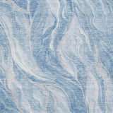 9' X 12' Blue And Ivory Abstract Washable Area Rug With UV Protection - HomeRoots - Flyclothing LLC