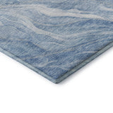 10' X 14' Blue And Ivory Abstract Washable Area Rug With UV Protection - HomeRoots - Flyclothing LLC