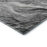 8' X 10' Gray And Ivory Abstract Washable Area Rug With UV Protection - HomeRoots - Flyclothing LLC