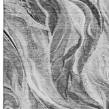 10' X 14' Gray And Ivory Abstract Washable Area Rug With UV Protection - HomeRoots - Flyclothing LLC