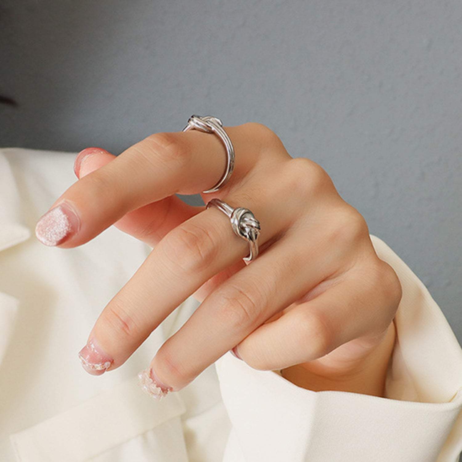 Titanium Steel Knot Ring - Trendsi - Flyclothing LLC