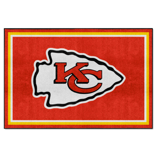 Kansas City Chiefs 5ft. x 8 ft. Plush Area Rug - Kansas City Chiefs