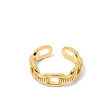 18K Gold-Plated Open Ring - Trendsi - Flyclothing LLC