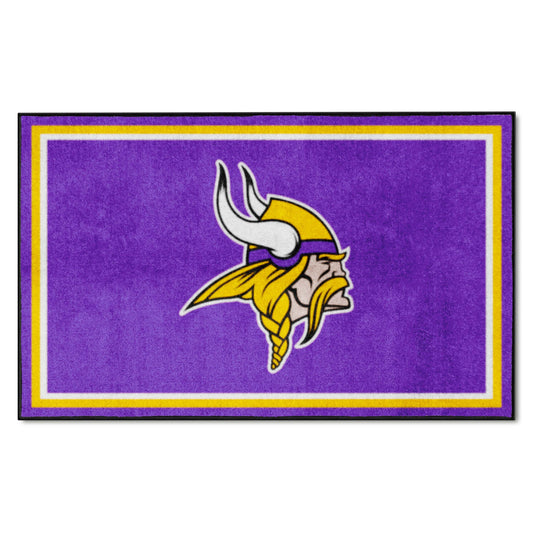 Minnesota Vikings 4ft. x 6ft. Plush Area Rug