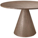 48" Natural Solid Wood Pedestal Base Round Top Dining Table - HomeRoots - Flyclothing LLC