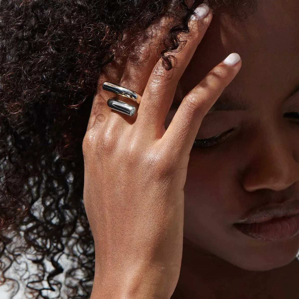 Stainless Steel Bypass Ring - Trendsi - Flyclothing LLC