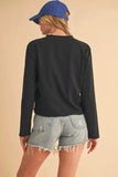 Aemi+Co Round Neck Long Sleeve T-Shirt - Trendsi