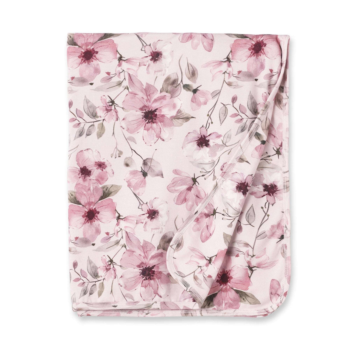 Watercolor Floral Baby Stroller Blanket - Bamboo - Tesa Babe - Flyclothing LLC