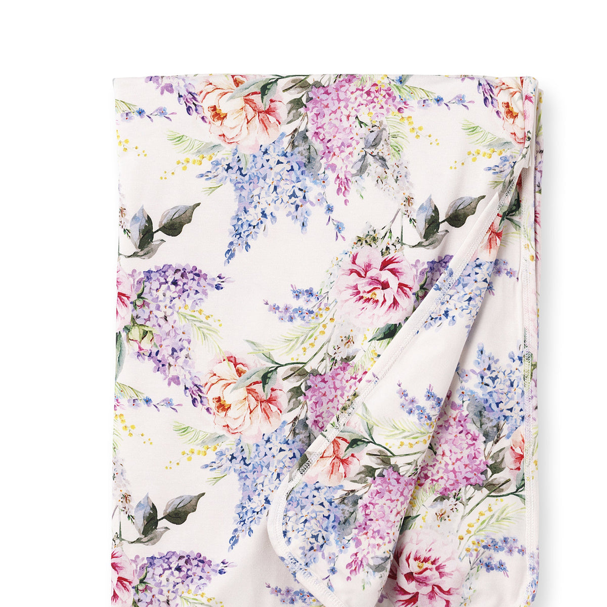 Dream Blossom Soft Bamboo Stroller Blanket with Floral Print - Tesa Babe - Flyclothing LLC