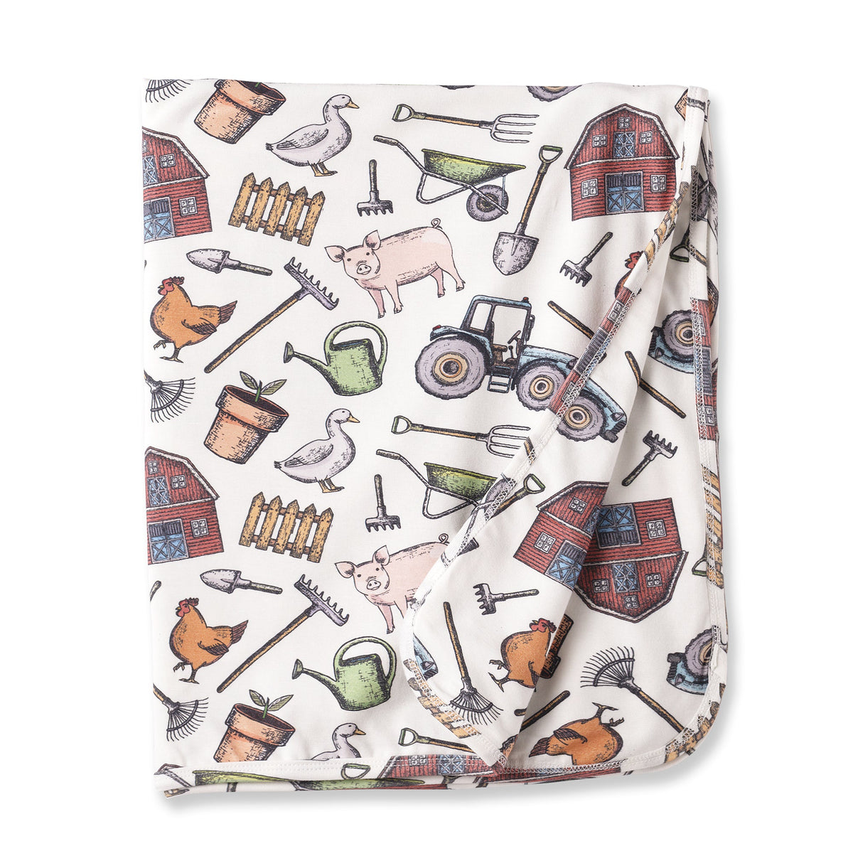 Farmer's Market Baby Stroller Blanket - Soft Bamboo - Tesa Babe - Flyclothing LLC
