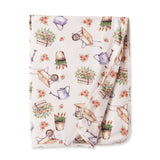 Petal Patch Stroller Blanket - Soft Bamboo Garden Throw - Tesa Babe - Flyclothing LLC