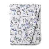 Seashore Stroller Blanket – Soft Bamboo Baby Blanket - Tesa Babe - Flyclothing LLC
