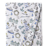 Seashore Stroller Blanket – Soft Bamboo Baby Blanket - Tesa Babe - Flyclothing LLC