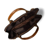 Modernist Leather Laptop Bag-Dark Brown - Classy Leather Bags - Flyclothing LLC