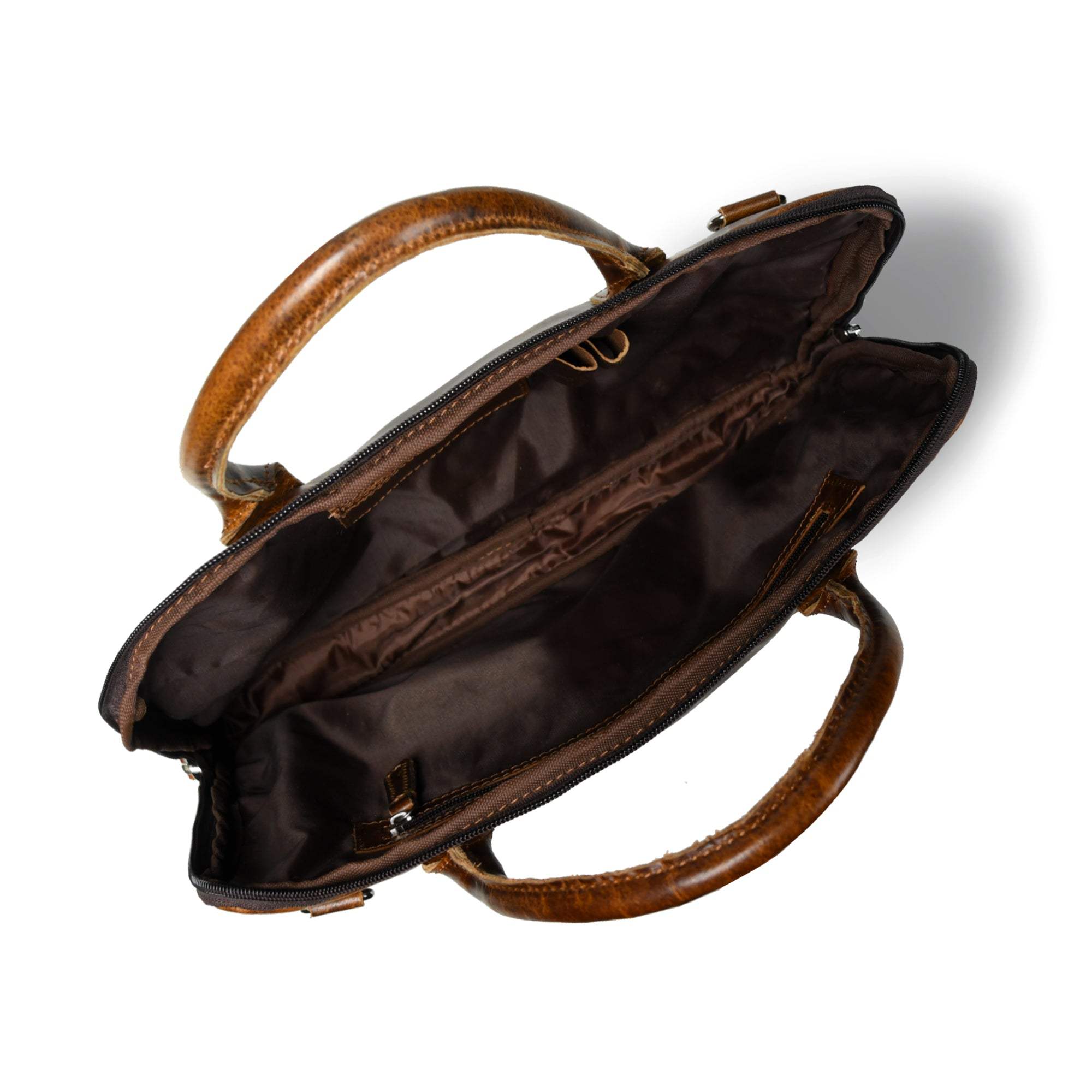 Modernist Leather Laptop Bag-Dark Brown - Classy Leather Bags - Flyclothing LLC