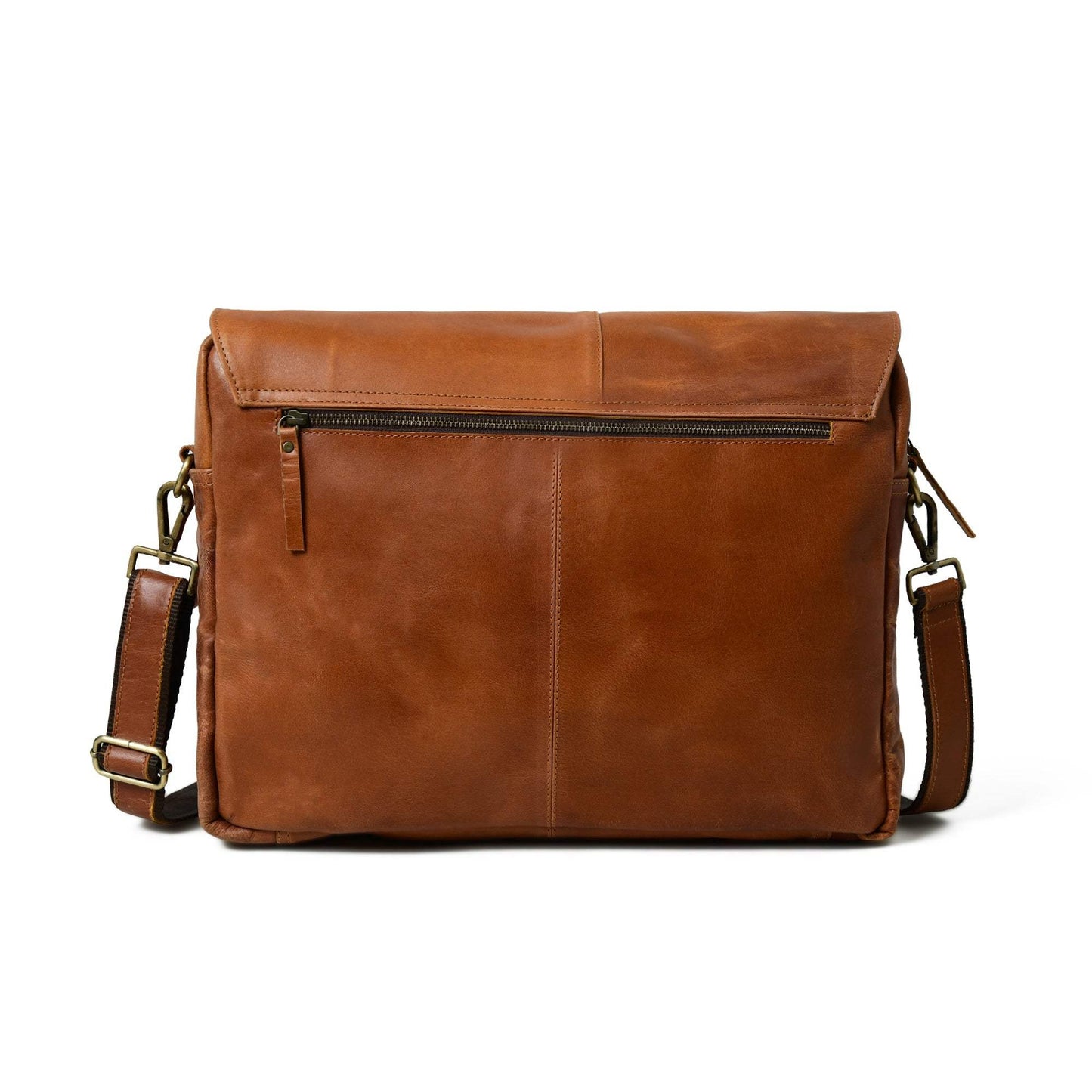 Wilson Tan Leather Crossbody Bag - Classy Leather Bags - Flyclothing LLC