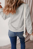 Graphic Round Neck Long Sleeve Sweatshirt - Trendsi - Flyclothing LLC