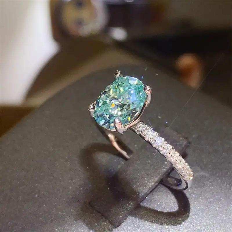 2 Carat Moissanite Zircon 925 Sterling Silver Ring - Trendsi - Flyclothing LLC