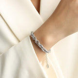Titanium Steel Chain Bracelet - Trendsi - Flyclothing LLC