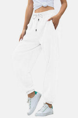 Elastic Waist Joggers with Pockets - Trendsi - Flyclothing LLC