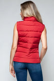 Snobbish Zip Up Turtleneck Vest with Pockets - Trendsi