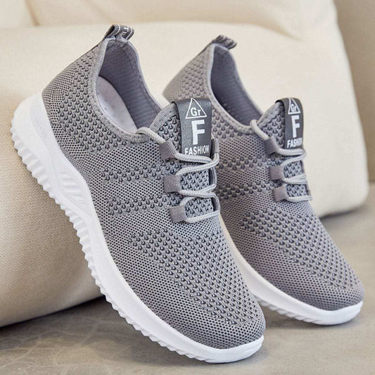 Breathable Mesh Lace Up Athletic - Trendsi - Flyclothing LLC