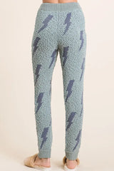 BiBi Cozy Soft Hairy Popcorn Sweater Pants - Trendsi - Flyclothing LLC
