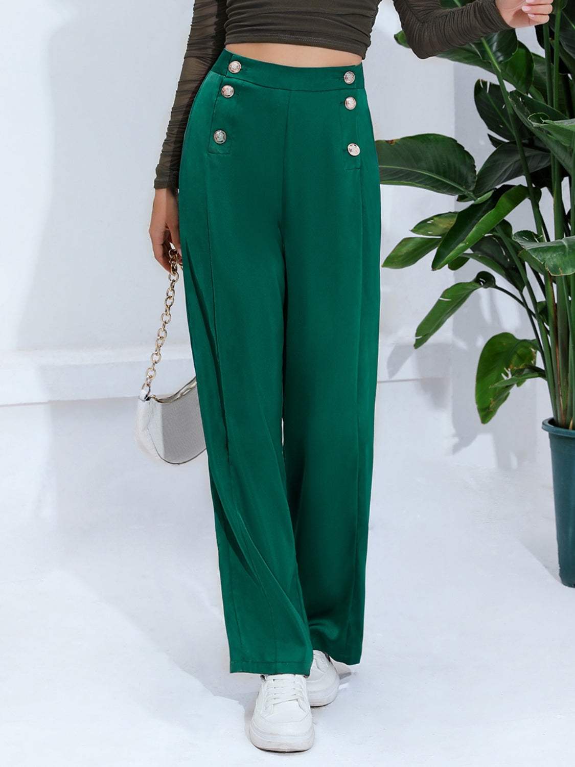 Wide Leg Pants - Trendsi - Flyclothing LLC