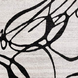 5' X 8' Black And Gray Abstract Area Rug - Homeroots - Flyclothing LLC