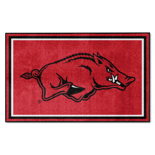 Arkansas Razorbacks 4ft. x 6ft. Plush Area Rug - Arkansas